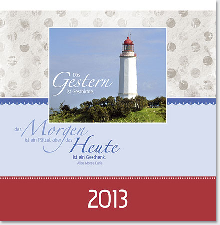 Gestaltung Kalender 2013 - Titel
