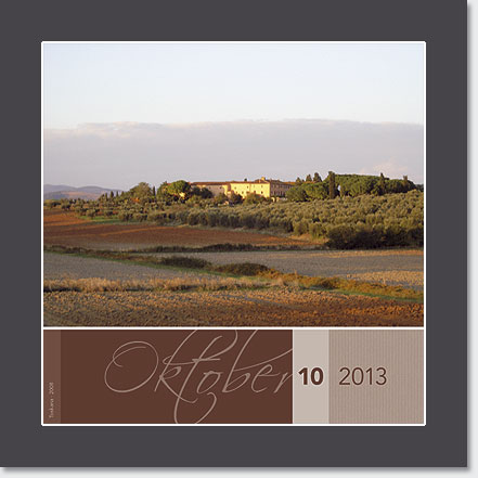 Gestaltung Kalender Italien 2013 - Oktober