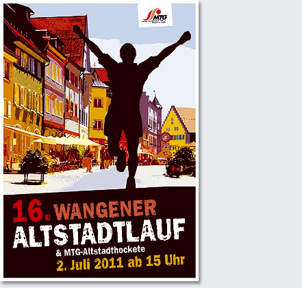 Entwurf Plakat Altstadtlauf Wangen