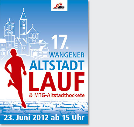 Entwurf Plakat Altstadtlauf Wangen